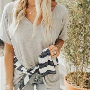 CJ’s Favorite Boyfriend Tee: Heather Gray